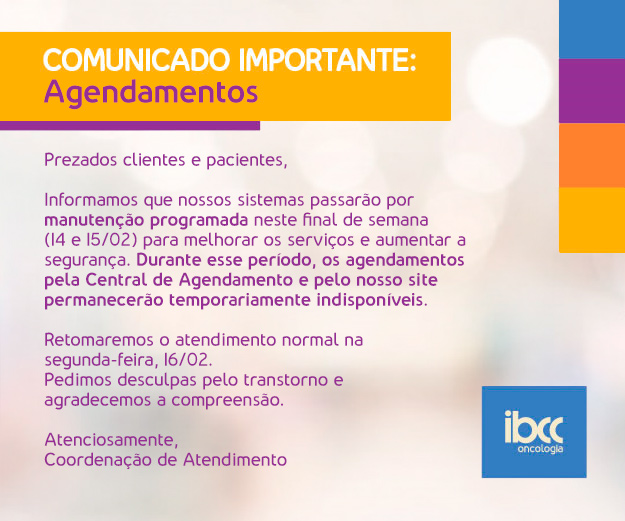 Comunicado Importante: Agendamentos